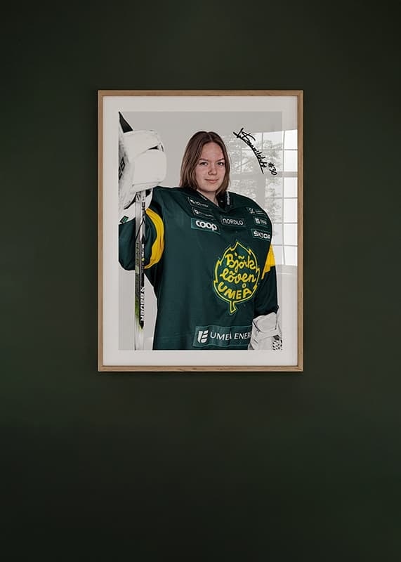 Poster Wilhelmina Saanilehto #30 IF Björklöven 2024/2025 crossfade