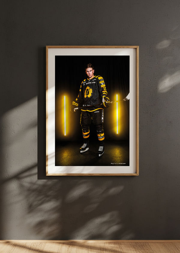 Poster Pontus Johansson #25 Skellefteå AIK 2025/2026 crossfade