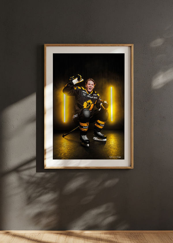 Poster Rickard Hugg #96 Skellefteå AIK 2025/2026 crossfade