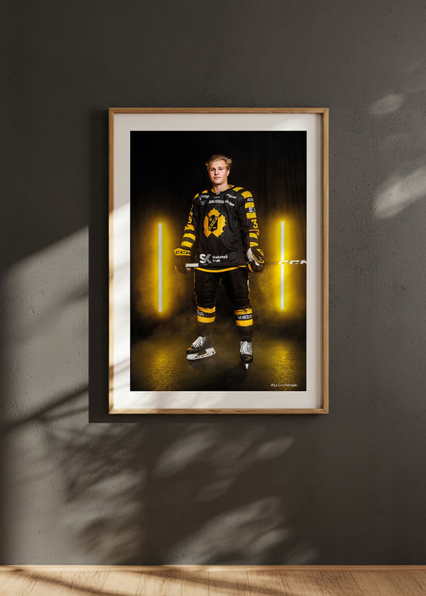 Poster Zeb Forsfjäll #33 Skellefteå AIK 2025/2026 crossfade