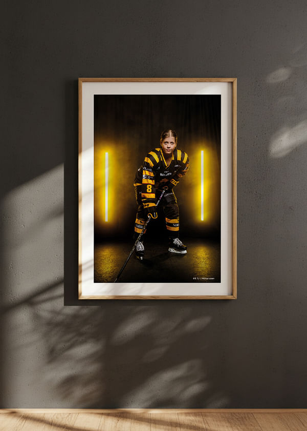 Poster Tyra Håkansson #8 Skellefteå AIK 2025/2026 crossfade