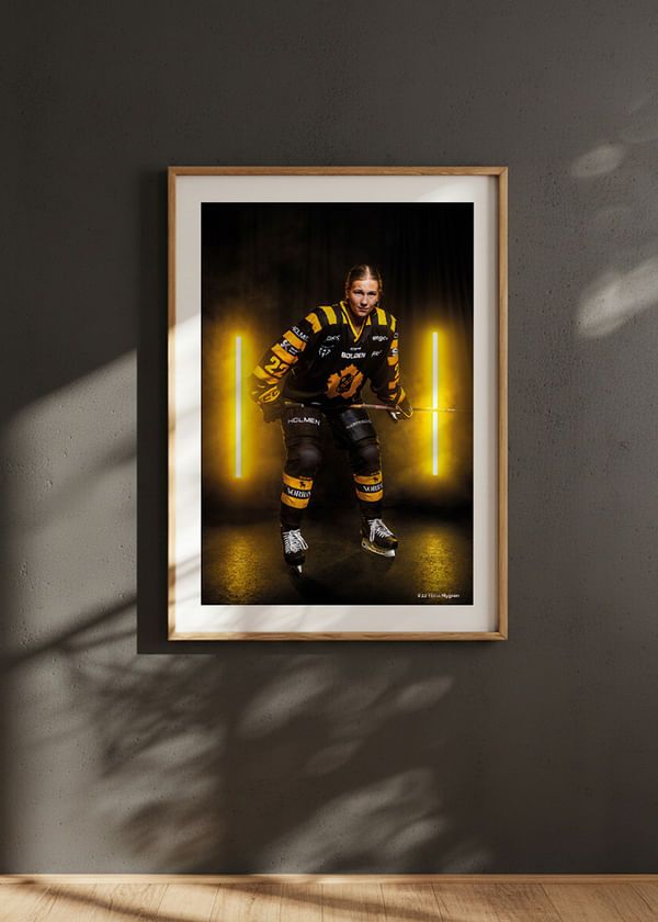 Poster Ebba Nygren #22 Skellefteå AIK 2025/2026 crossfade