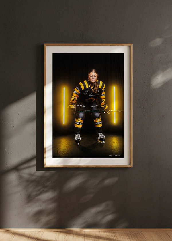 Poster Leia Eriksson #23 Skellefteå AIK 2025/2026 crossfade