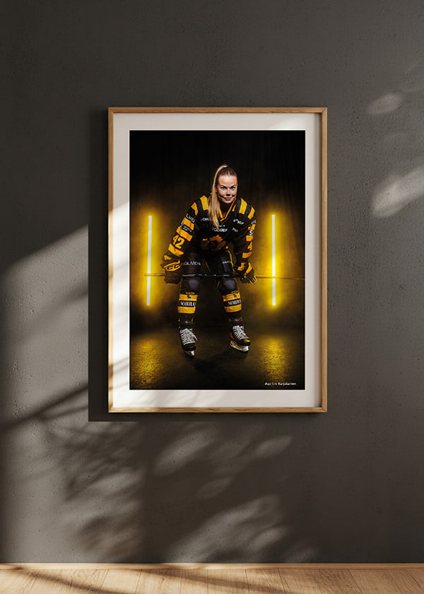 Poster Sini Karjalainen #42 Skellefteå AIK 2025/2026 crossfade