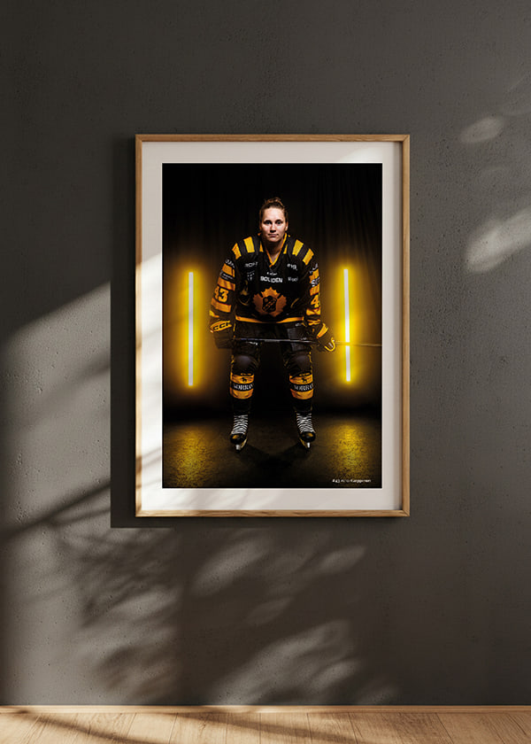 Poster Aino Karppinen #43 Skellefteå AIK 2025/2026 crossfade