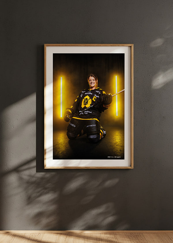 Poster Malou Berggren #88 Skellefteå AIK 2025/2026 crossfade