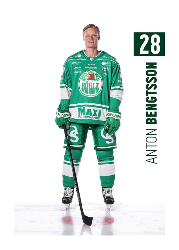 Poster Anton Bengtsson #28 Rögle BK 2025/2026