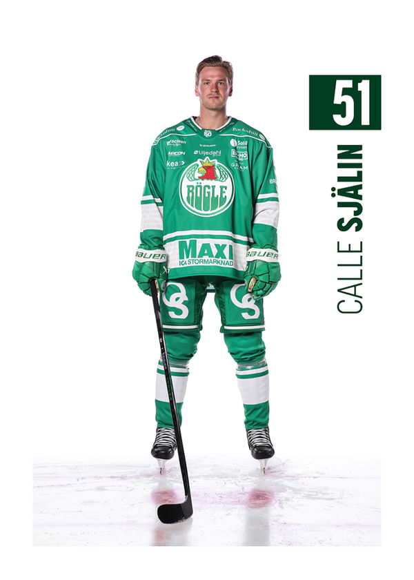 Poster Calle Själin #51 Rögle BK 2025/2026