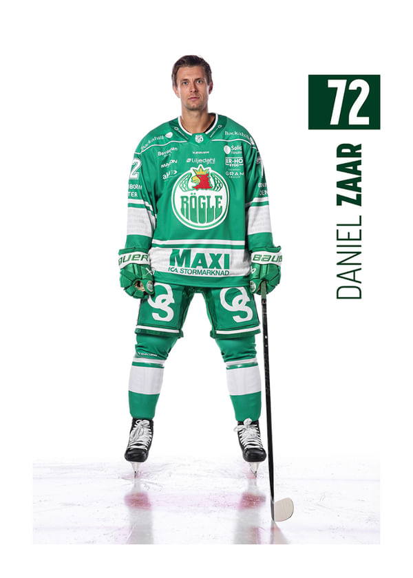 Poster Daniel Zaar #72 Rögle BK 2025/2026