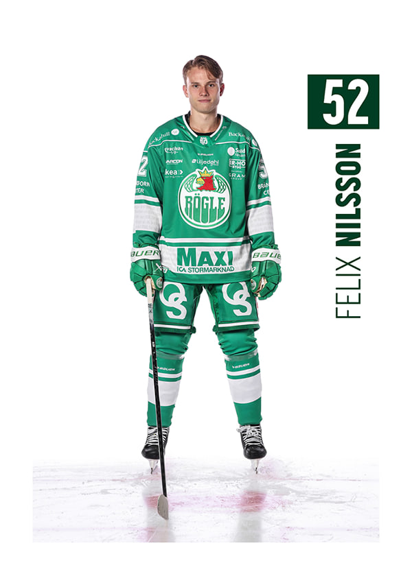 Poster Felix Nilsson #52 Rögle BK 2025/2026