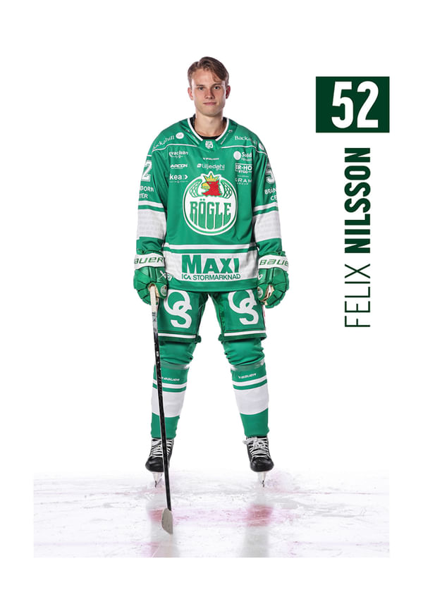 Poster Felix Nilsson #52 Rögle BK 2025/2026