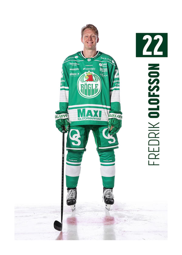 Poster Fredrik Olofsson #22 Rögle BK 2025/2026