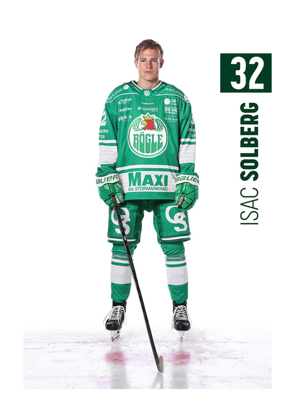 Poster Isac Solberg #32 Rögle BK 2025/2026