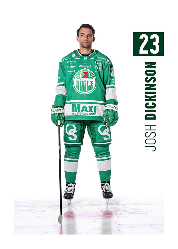 Poster Josh Dickinson #23 Rögle BK 2025/2026