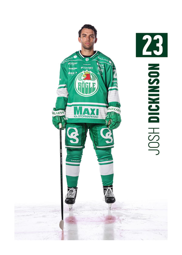 Poster Josh Dickinson #23 Rögle BK 2025/2026