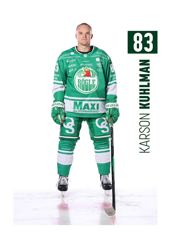 Poster Karson Kuhlman #83 Rögle BK 2025/2026