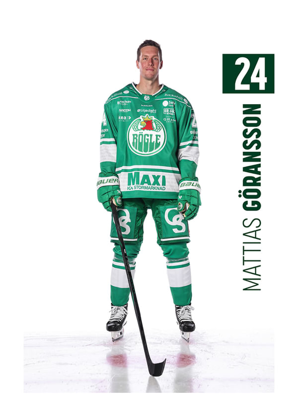 Poster Mattias Göransson #24 Rögle BK 2025/2026