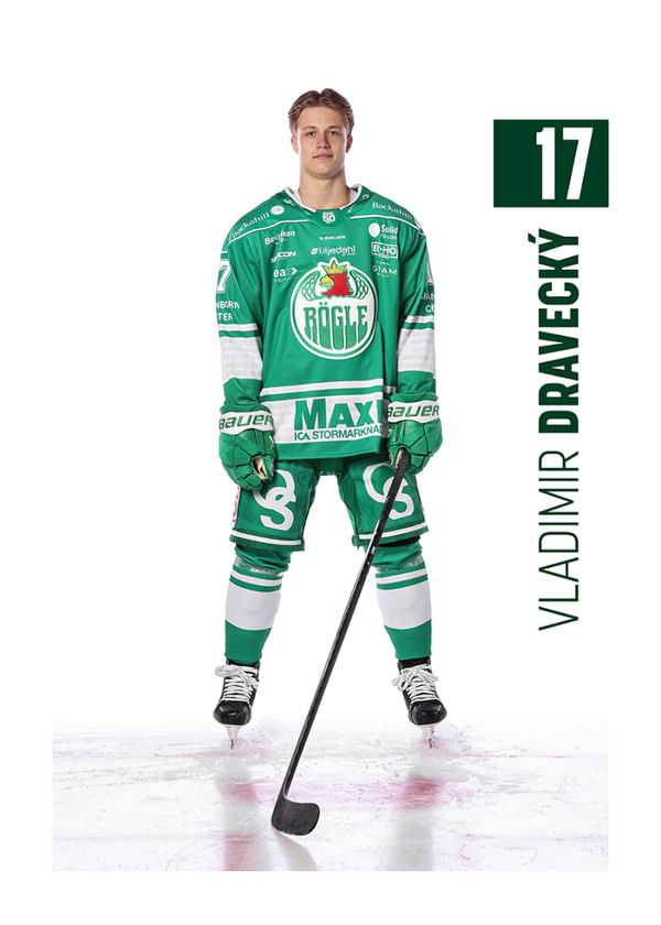 Poster Vladimir Dravecký #17 Rögle BK 2025/2026