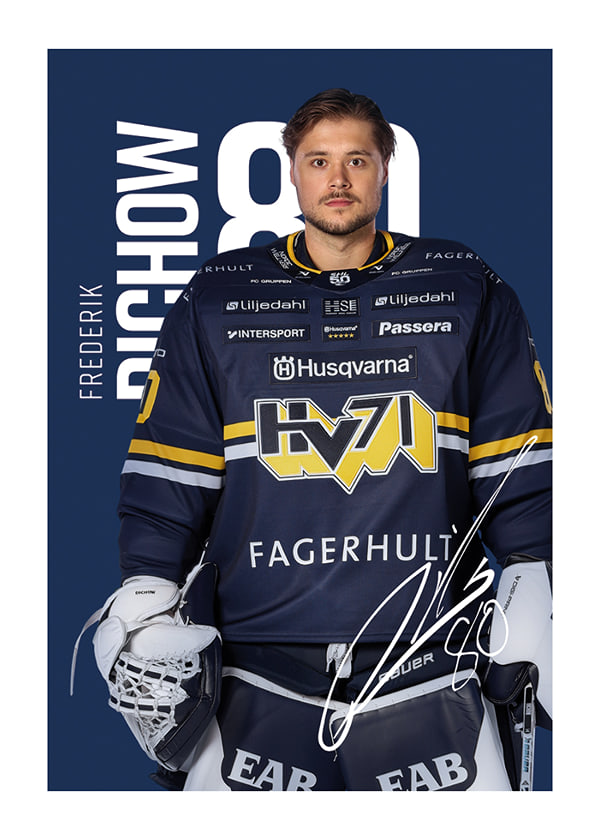 Poster Frederik Dichow #80 HV71 2025/2026