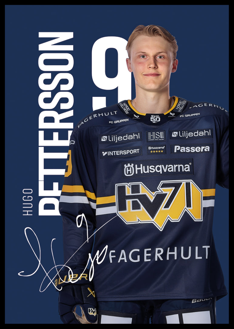 Hugo Pettersson #9 HV71 2025/2026-12