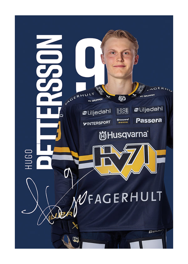 Poster Hugo Pettersson #9 HV71 2025/2026