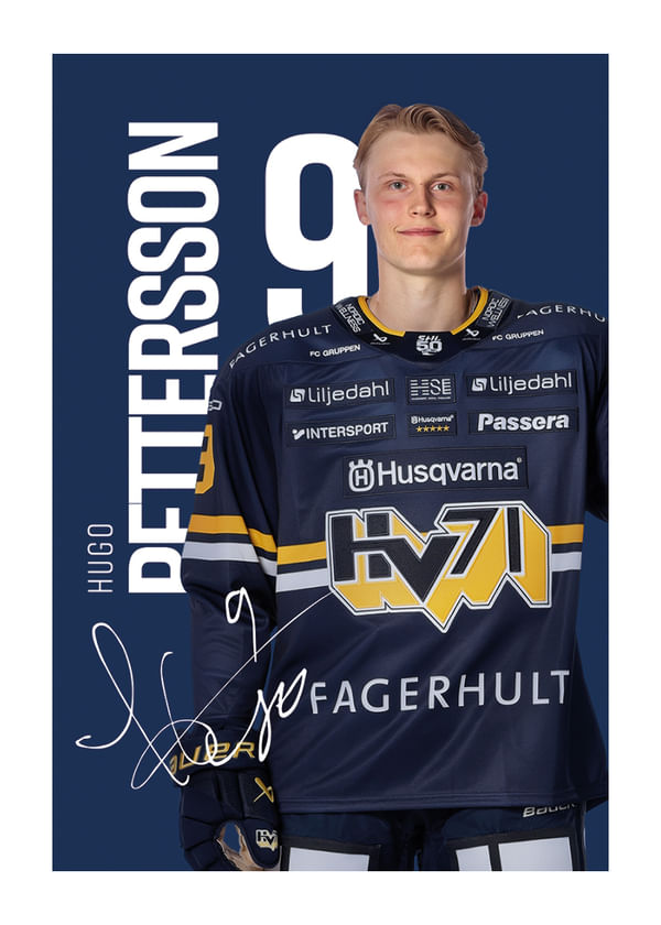 Poster Hugo Pettersson #9 HV71 2025/2026