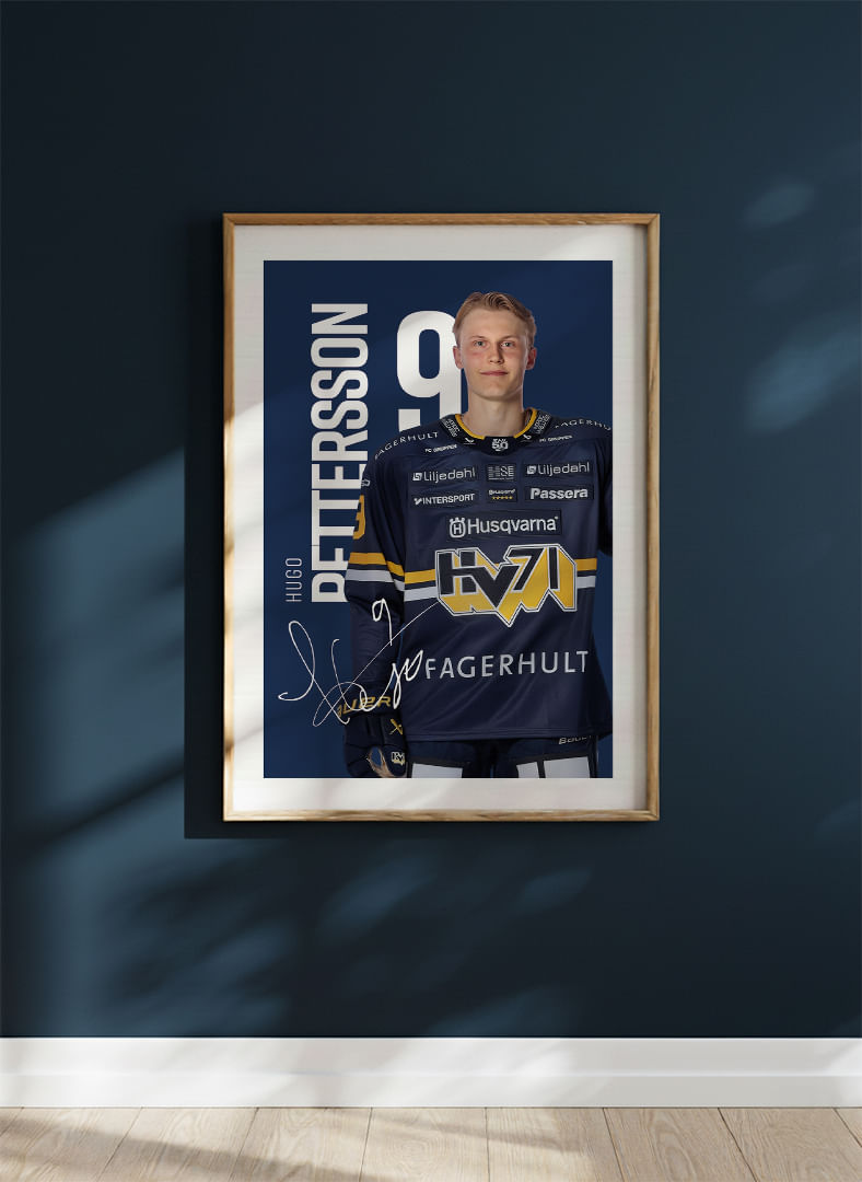 Hugo Pettersson #9 HV71 2025/2026-12