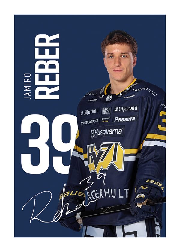 Poster Jamiro Reber #39 HV71 2025/2026