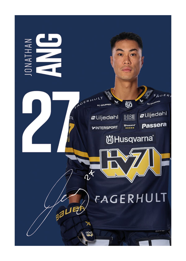 Poster Jonathan Ang #27 HV71 2025/2026