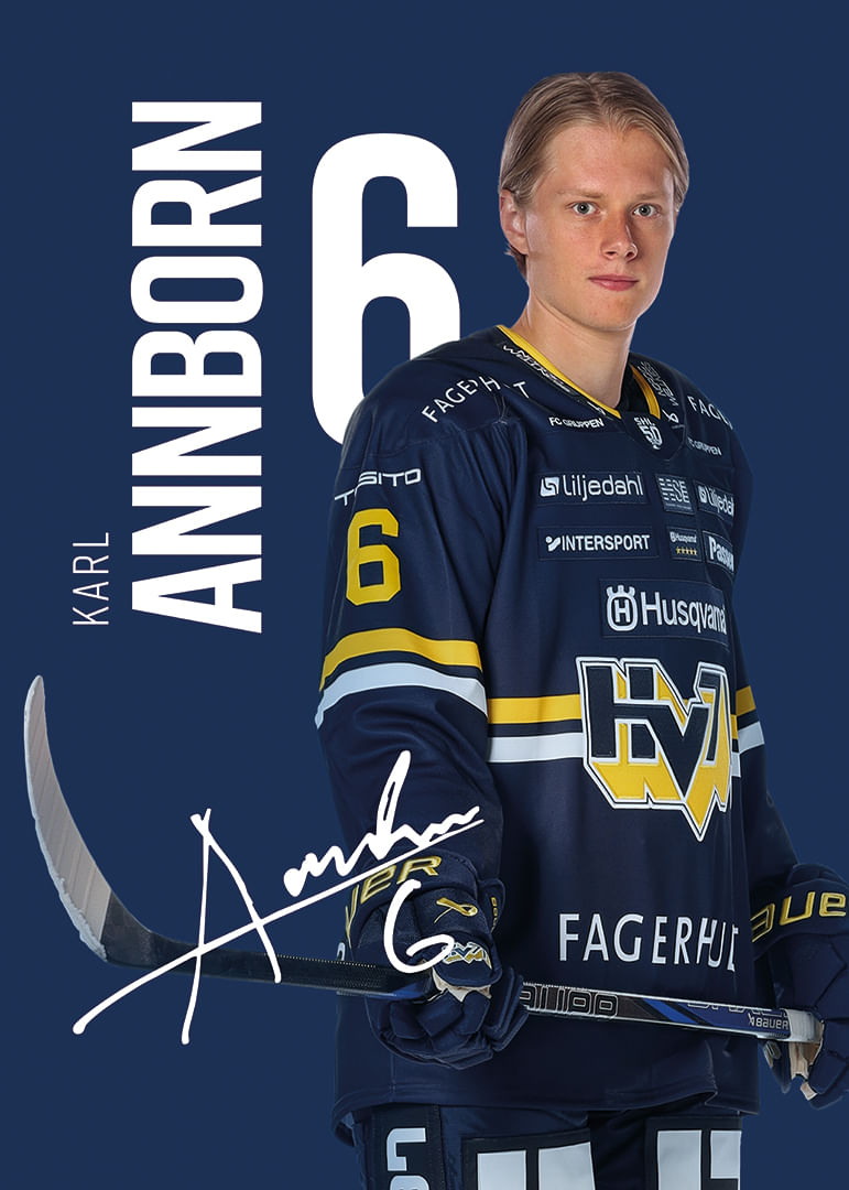 Karl Annborn #6 HV71 2025/2026-12