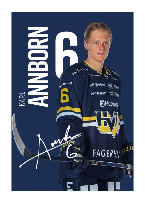 Poster Karl Annborn #6 HV71 2025/2026