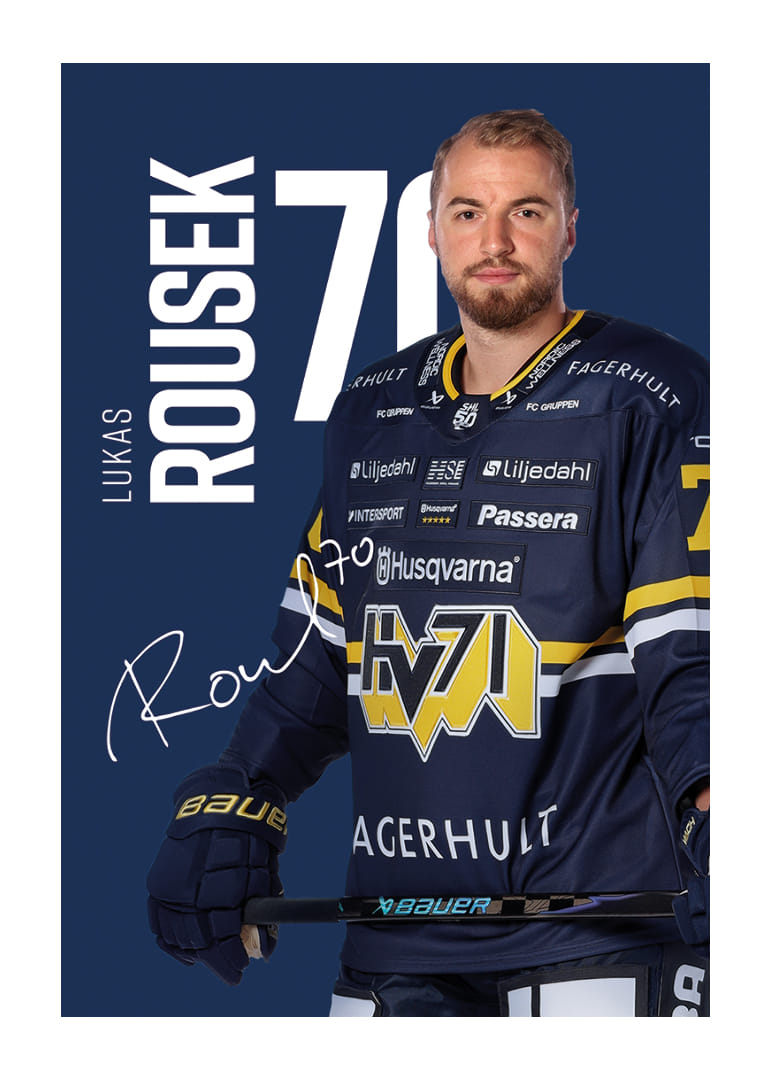 Lukas Rousek #70 HV71 2025/2026 Poster | HV71 | Gallerix.se