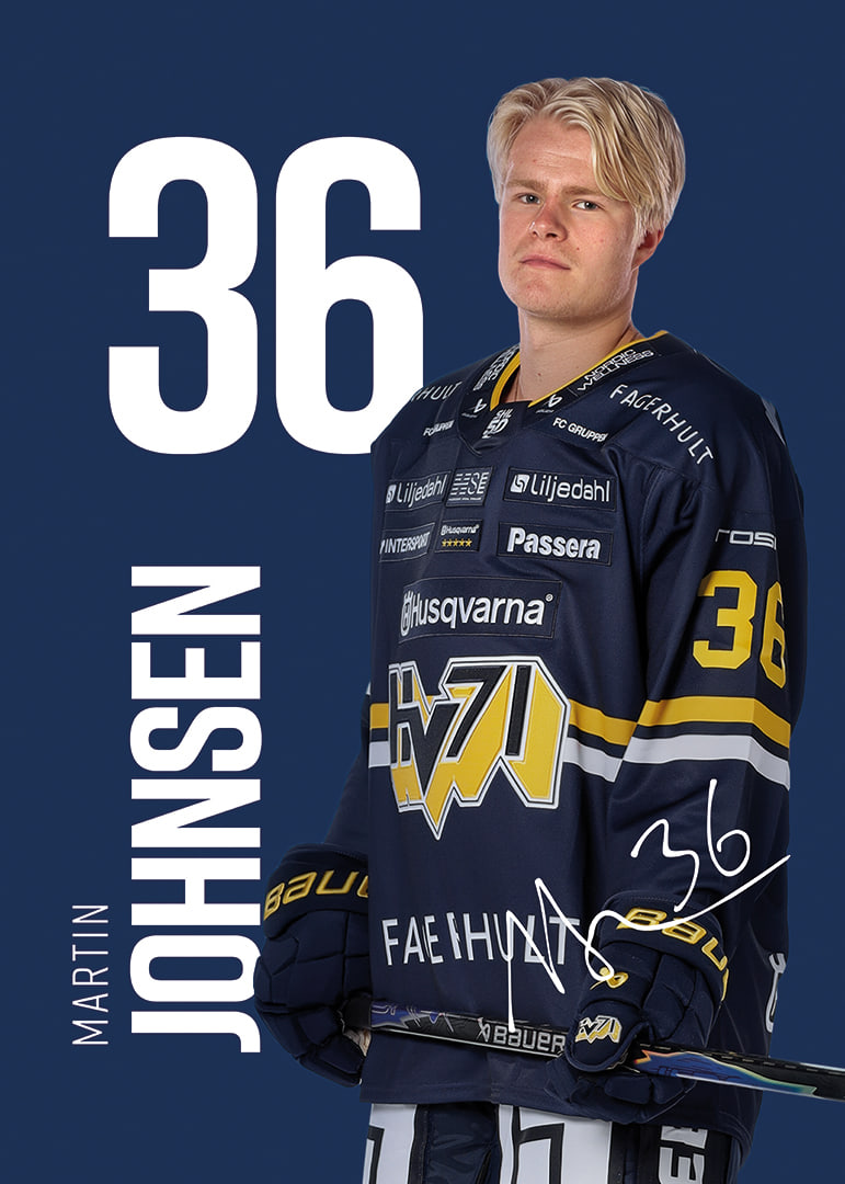 Martin Johnsen #36 HV71 2025/2026-12