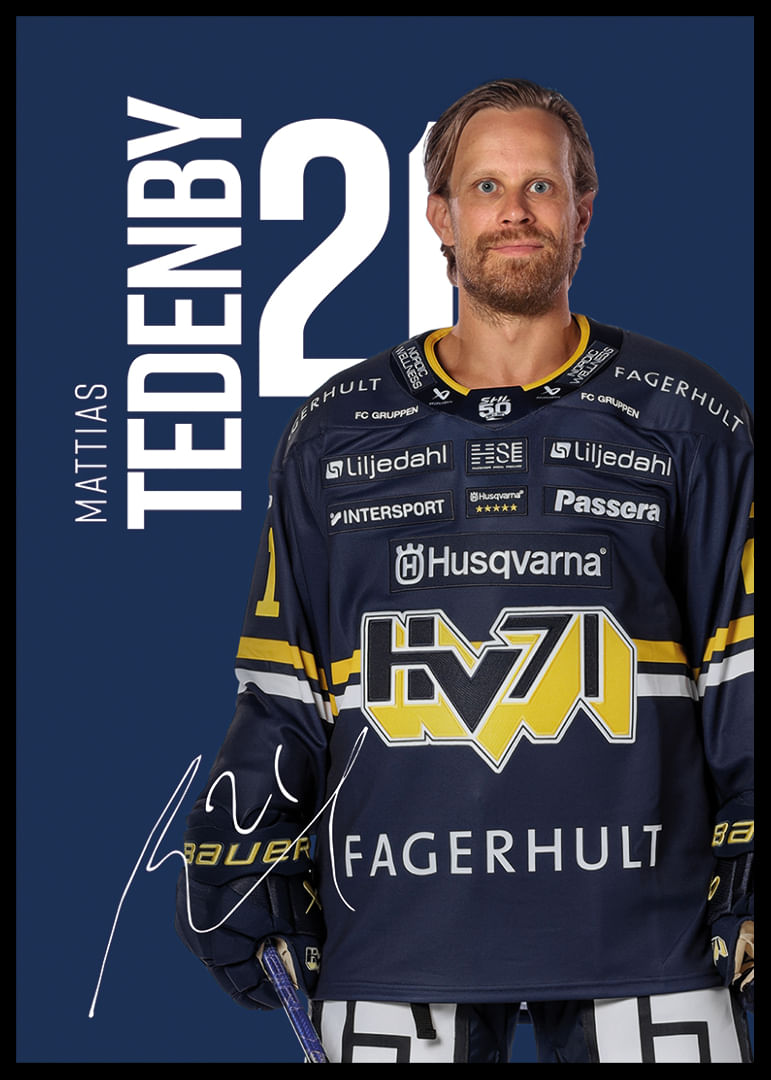 Mattias Tedenby #21 HV71 2025/2026-12