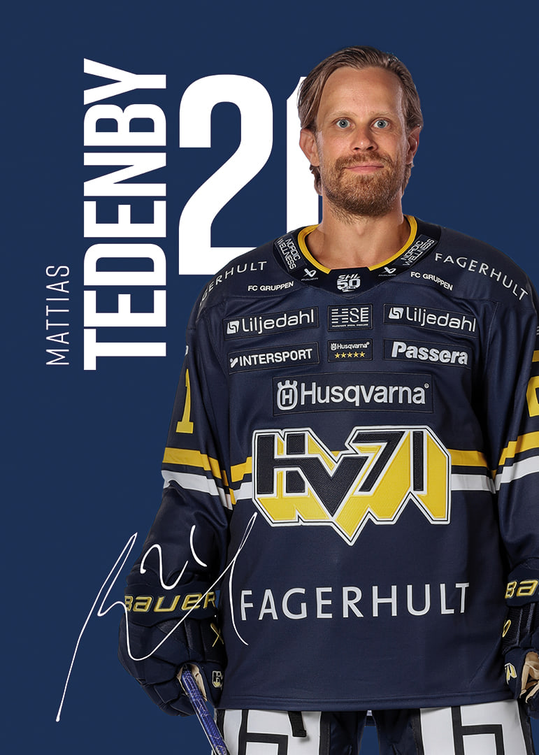 Mattias Tedenby #21 HV71 2025/2026-12
