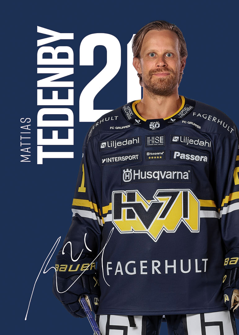 Mattias Tedenby #21 HV71 2025/2026-12