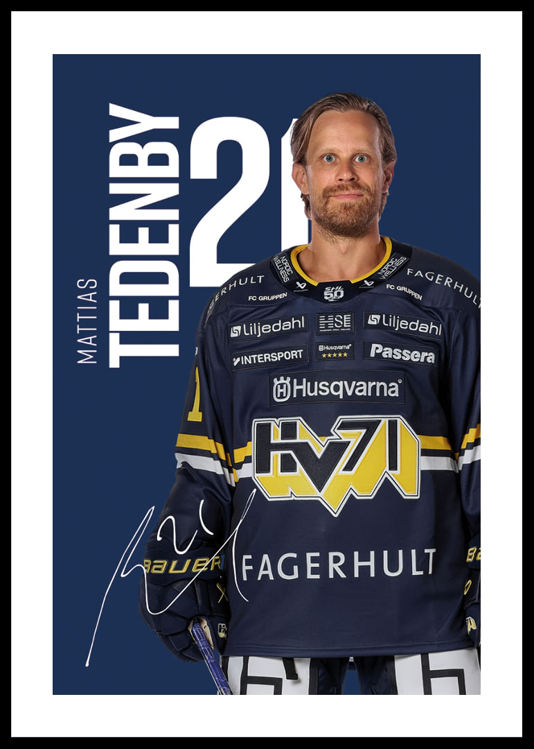Mattias Tedenby #21 HV71 2025/2026-12