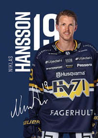 Niklas Hansson #19 HV71 2025/2026-3