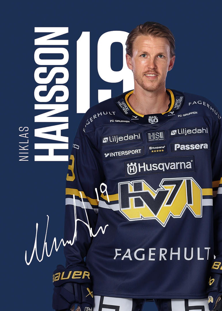 Niklas Hansson #19 HV71 2025/2026-12