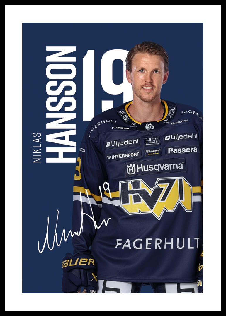 Niklas Hansson #19 HV71 2025/2026-12