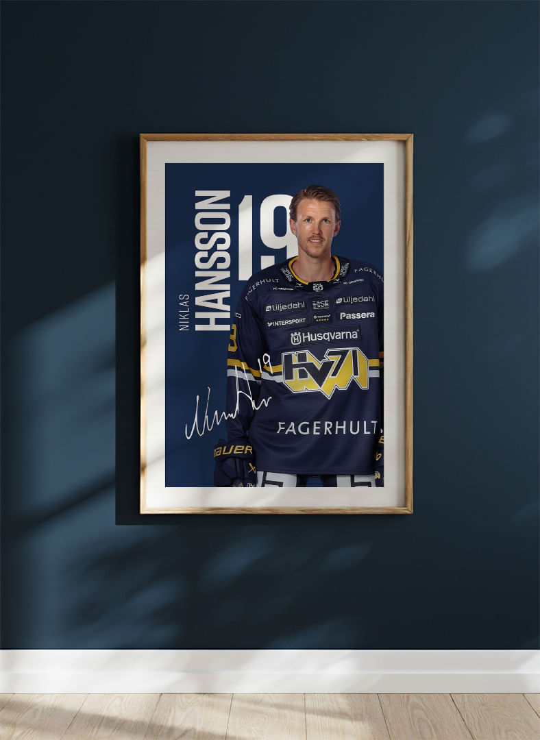 Niklas Hansson #19 HV71 2025/2026-12