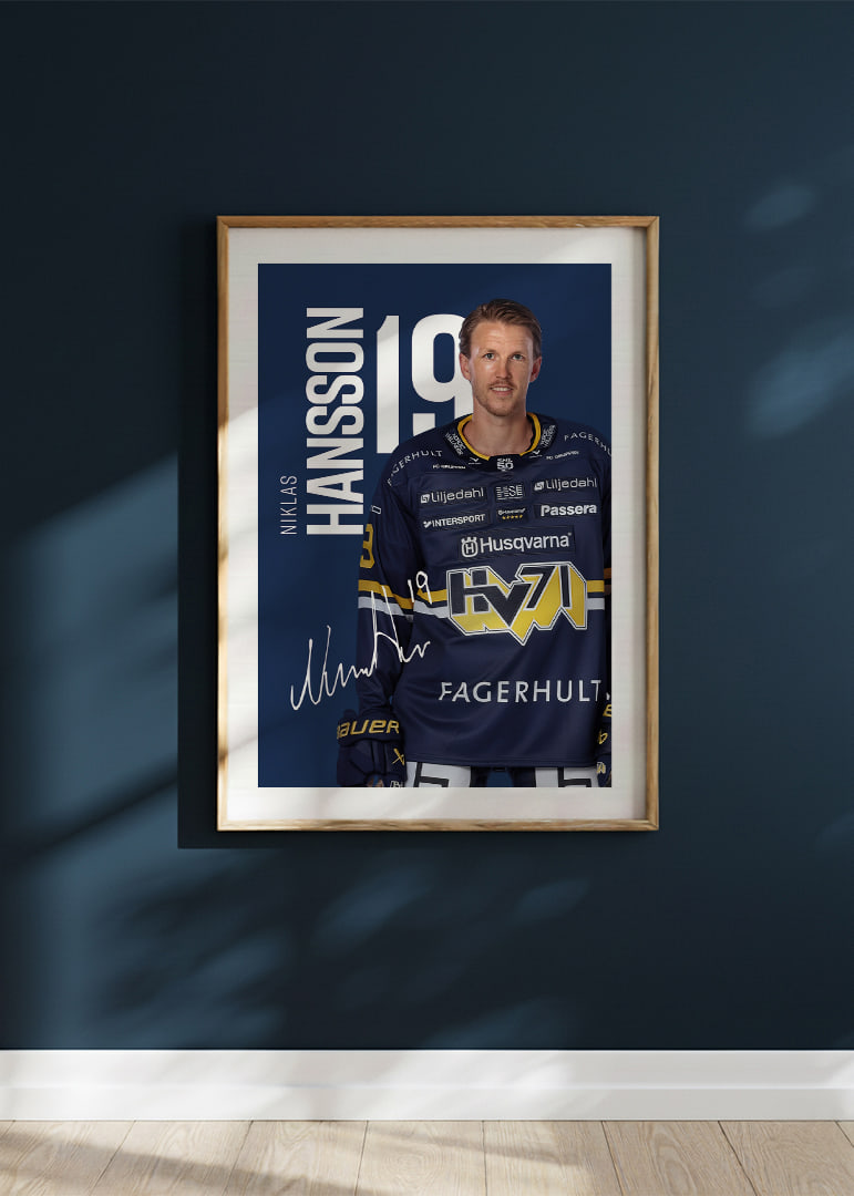 Niklas Hansson #19 HV71 2025/2026-12