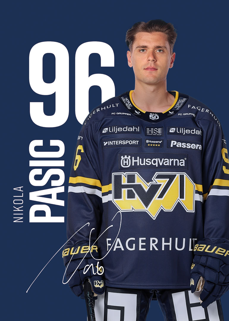 Nikola Pasic #96 HV71 2025/2026-12