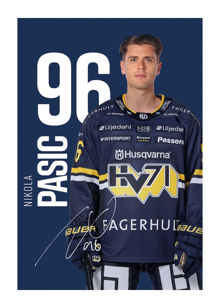 Nikola Pasic #96 HV71 2025/2026-12