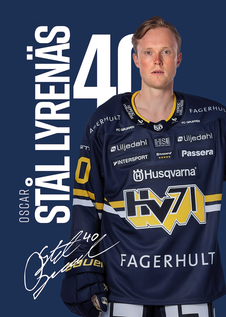 Oskar Stål-Lyrenäs #40 HV71 2025/2026-12