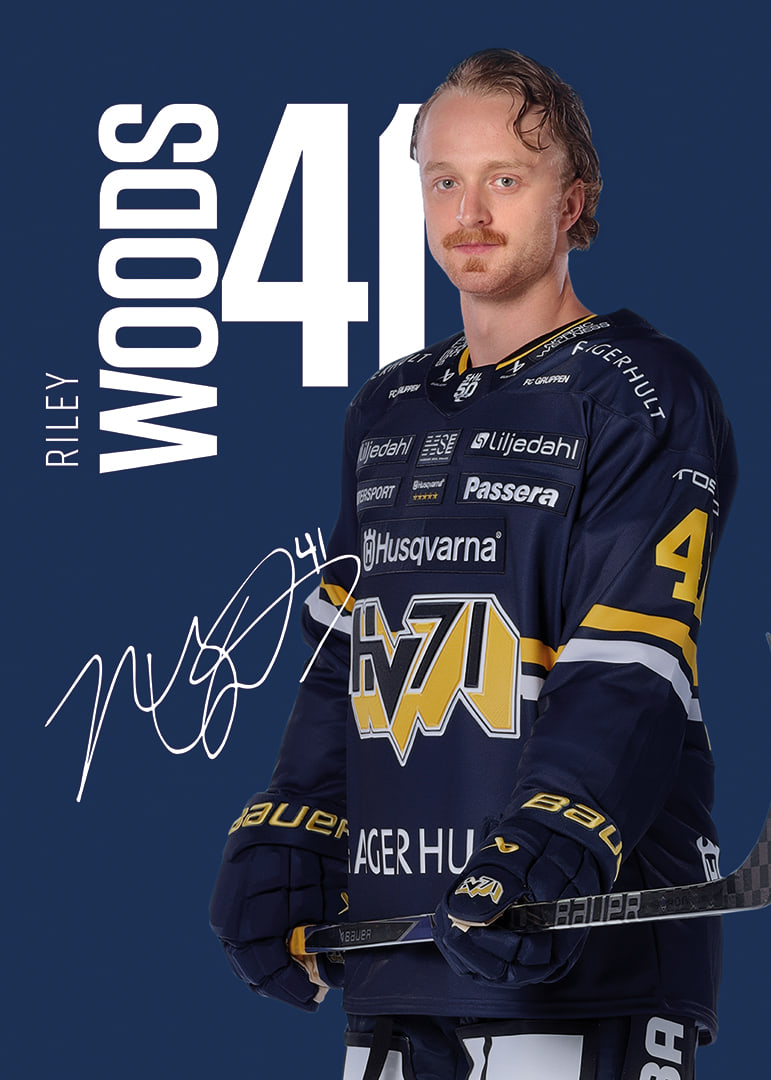 Riley Woods #41 HV71 2025/2026-12