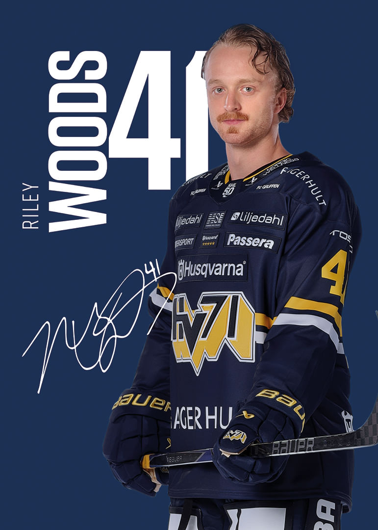 Riley Woods #41 HV71 2025/2026-12
