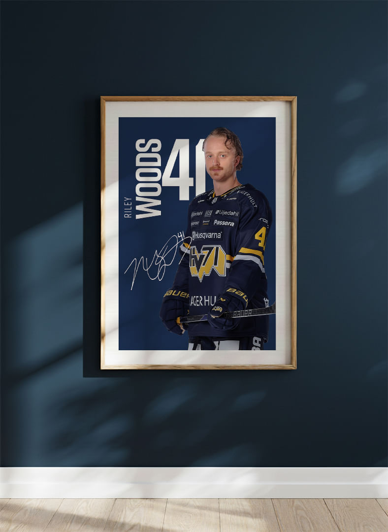 Riley Woods #41 HV71 2025/2026-12