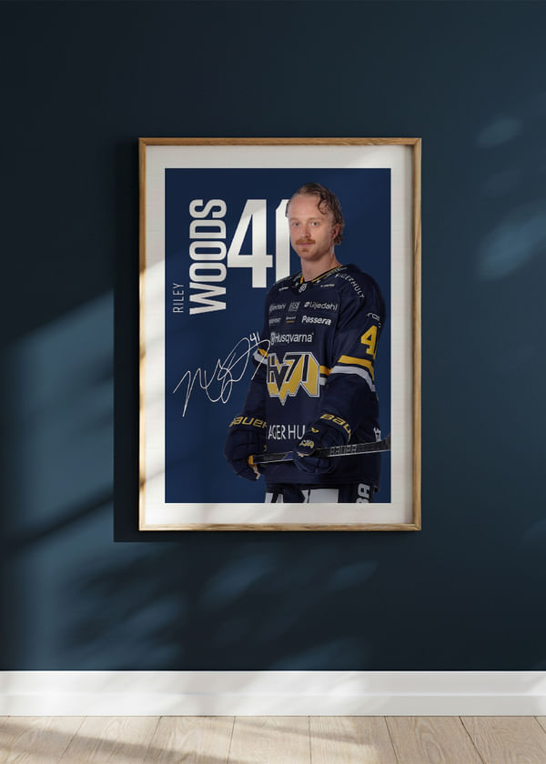 Poster Riley Woods #41 HV71 2025/2026 crossfade