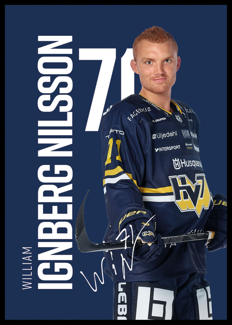 William Ignberg Nilsson #71 HV71 2025/2026-12
